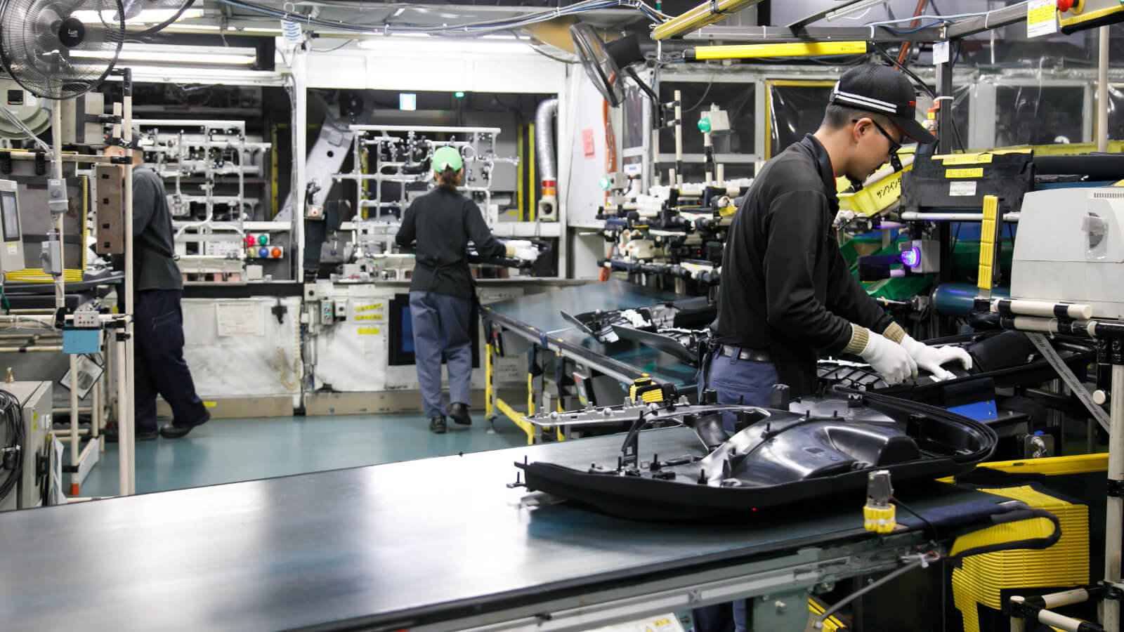 Door trim production line at the Shinohara Plant