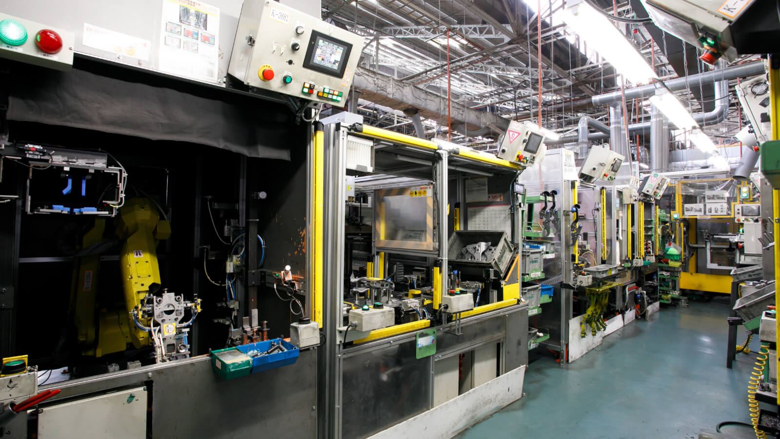 Brake assembly line at the Head Office Plant